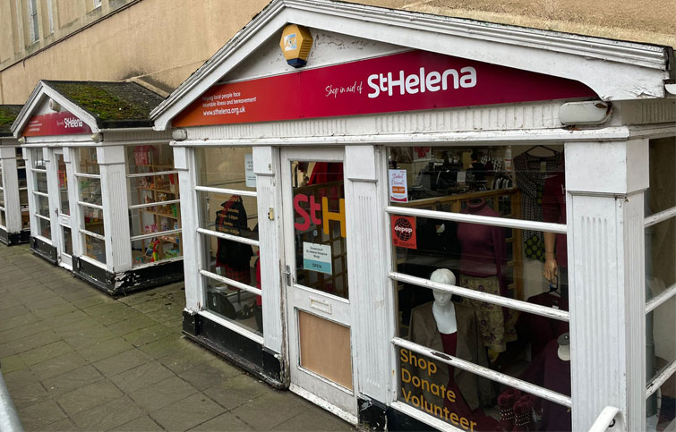 The front of the St Helena Dovercourt shop
