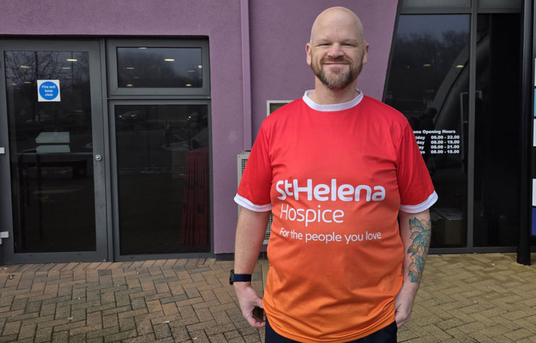 Image: Stewart who is running the London Marathon 2026 for St Helena Hospice