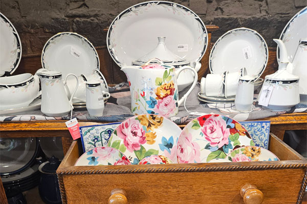 Vintage homeware set from our St Helena Charity shop