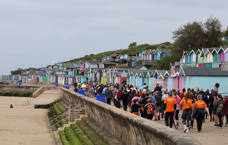 Image: St Helena Hospice supporters walk Pier to Pier 