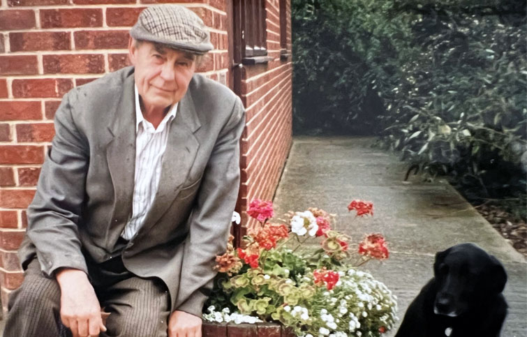 Image: Duncan Brown and his dog Jinny