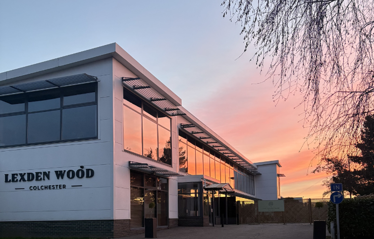 Lexden Wood Golf Course in the sunset