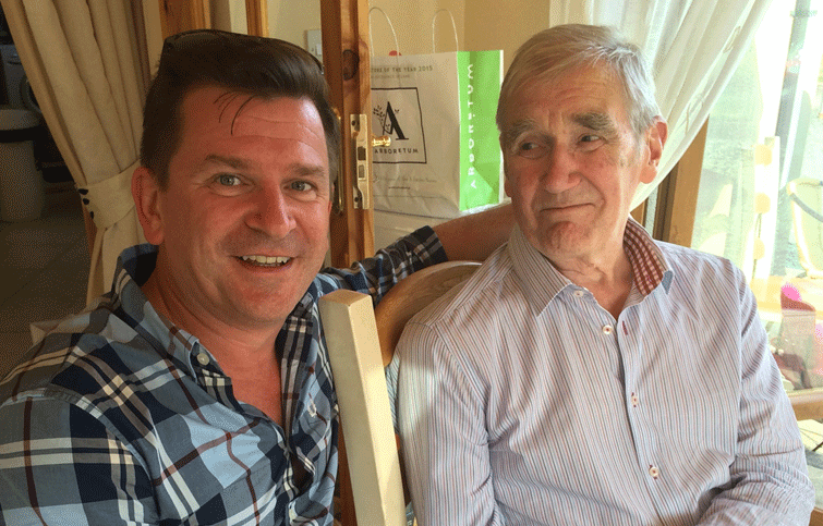 Image: Sean with his dad