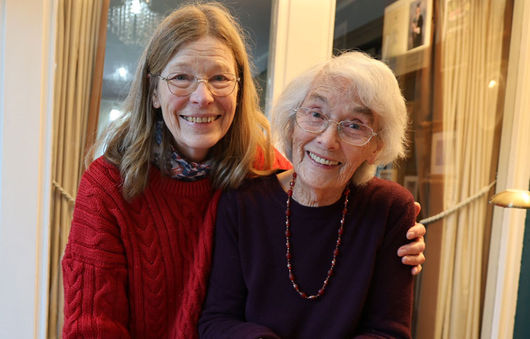 Image: Susan and her mum Rosina are puzzle sorters at St Helena Hospice