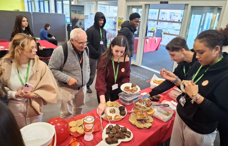 Colchester Institute bake sale in aid of St Helena Hospice