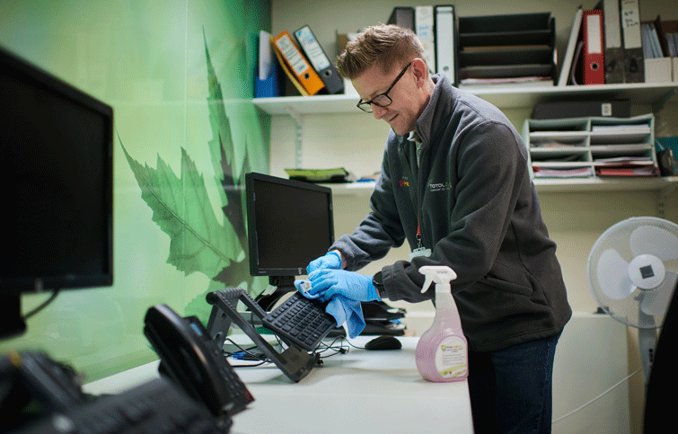 Image: Total Clean in support of St Helena cleaning