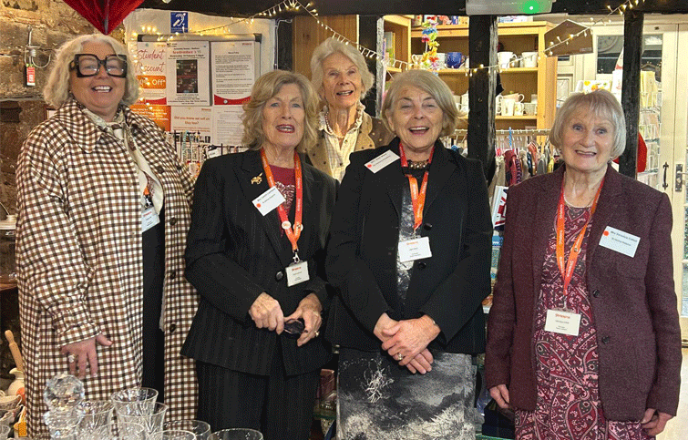 mage: Volunteers from the St Helena Hospice charity on Dedham high street