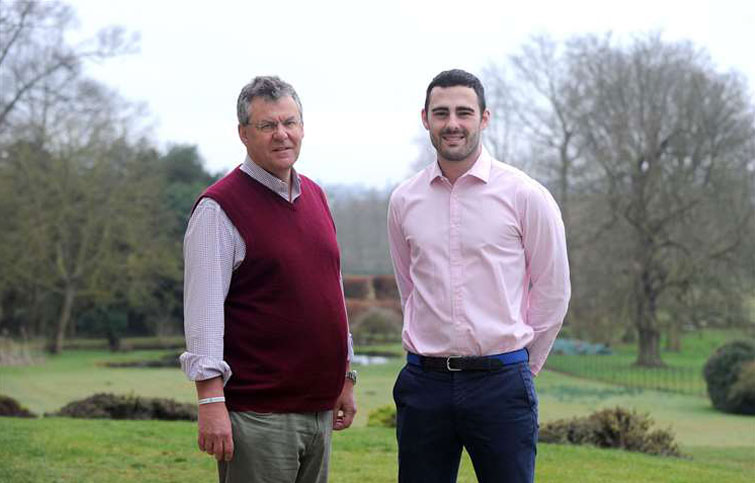 Image: Tim and Harry Watkins, founders of the Charlie Watkins Foundation which is funding a family bereavement support programme at St Helena Hospice