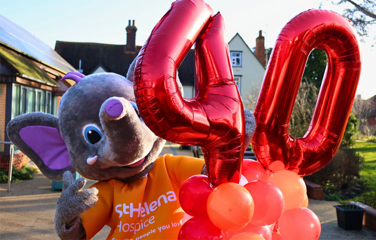 Image: Saunders the St Helena Hospice mascot