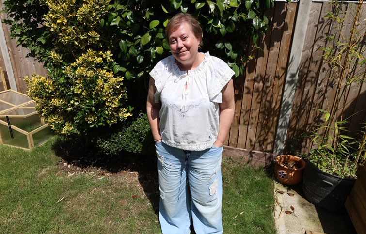 Image: Wendy Bixby who is having support from St Helena Hospice