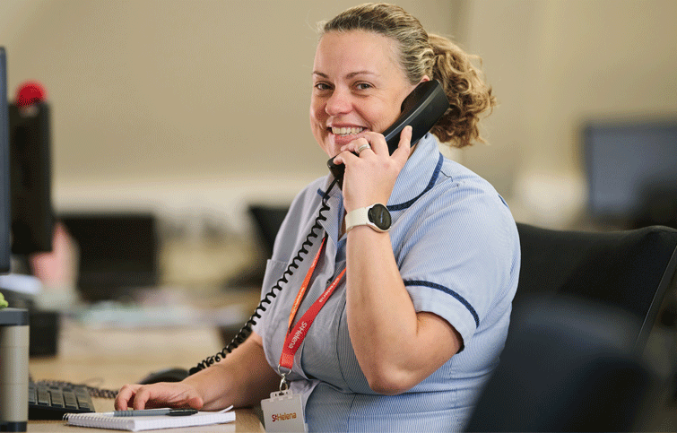 SinglePoint nurse taking calls
