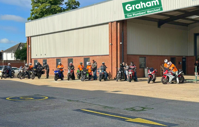 Graham's Plumbers Merchants annual motorcycle ride
