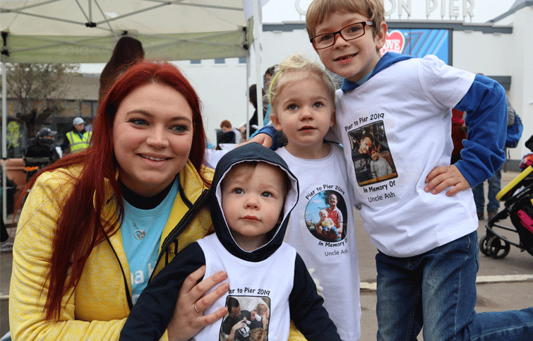Image: Victoria with her godsons at Pier to Pier