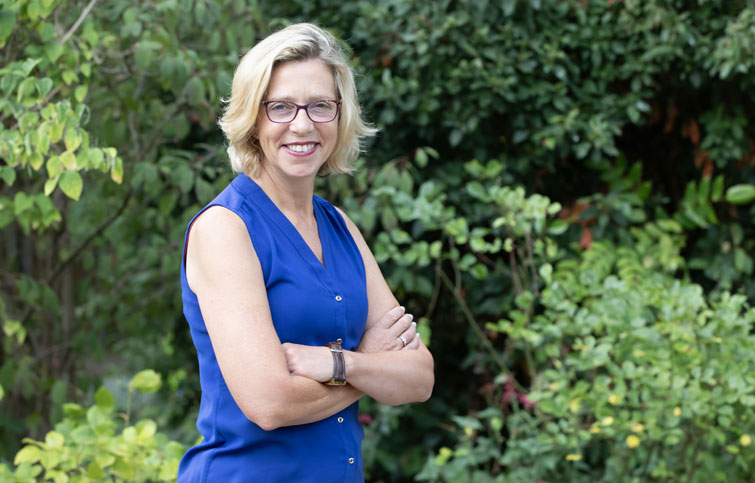 Image: Dr Karen Chumbley, co-chief executive of St Helena Hospice