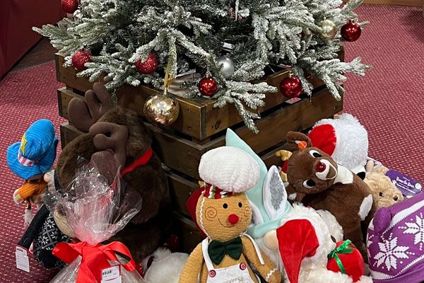 Preloved gifts under a Christmas Tree