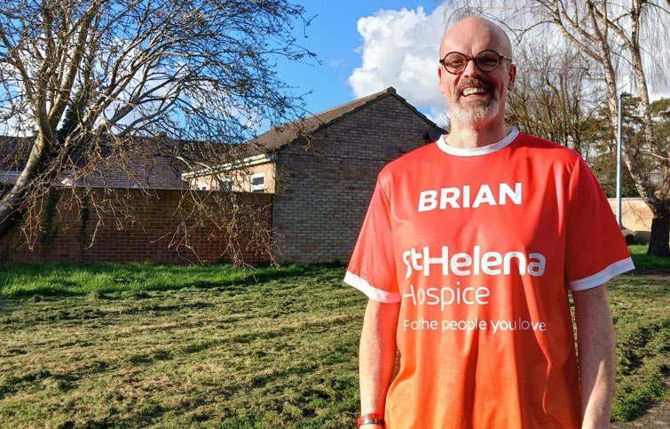 Image: Brian who is running the London Marathon 2026 for St Helena Hospice