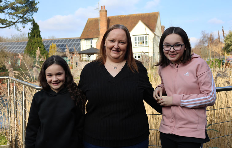 Image: The Boud family at St Helena Hospice