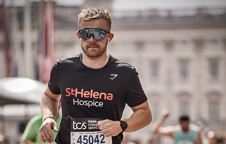 Image: Joe who is running the London Marathon 2026 for St Helena Hospice