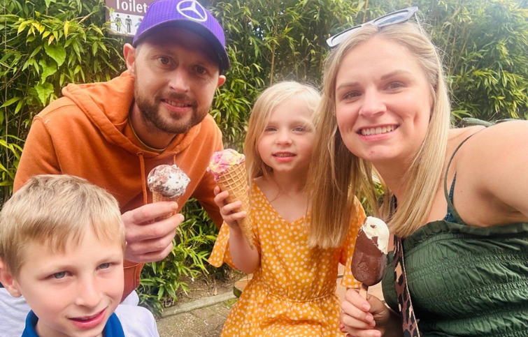 The Barrow family at Colchester Zoo