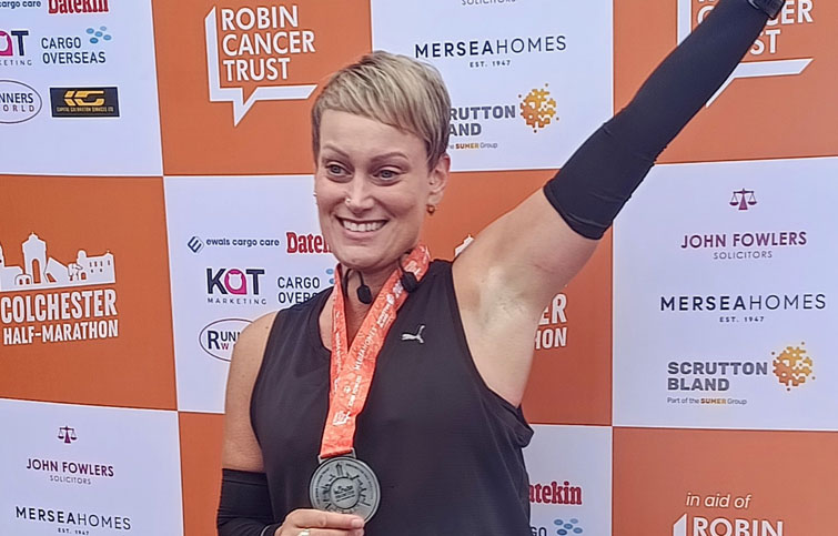 Image: Candice who is running the London Marathon 2026 for St Helena Hospice