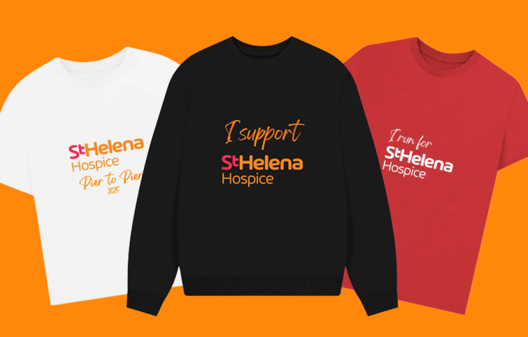 St Helena branded T-shirts and jumper