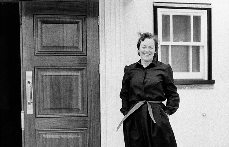 Image: Dr Elizabeth Hall in 1985