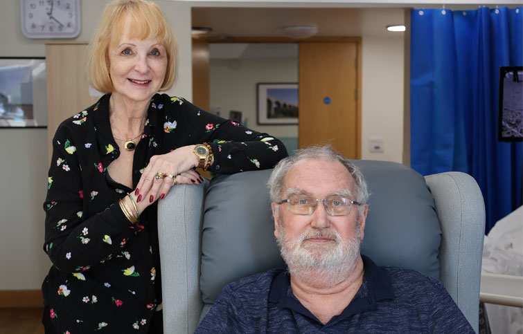 Image: Kit and Helen at St Helena Hospice