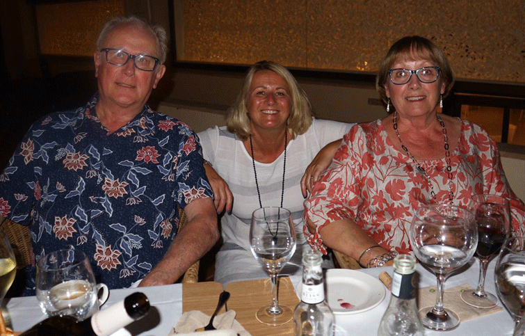 Image: Peter with his wife and daughter