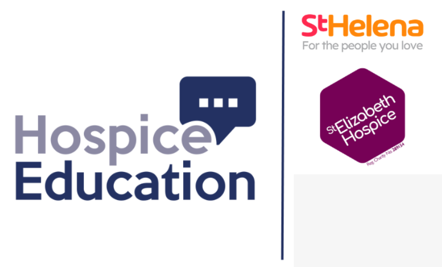 Hospice Education, St Helena, St Elizabeth Hospice logos