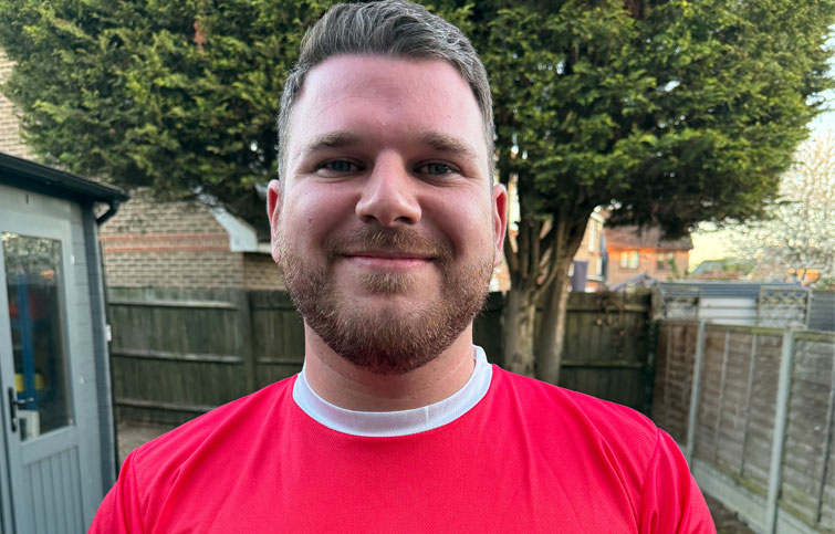 Image: Jordan who is running the London Marathon 2026 for St Helena Hospice