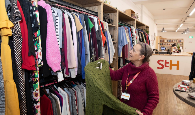 Good quality donations in St Helena charity shop