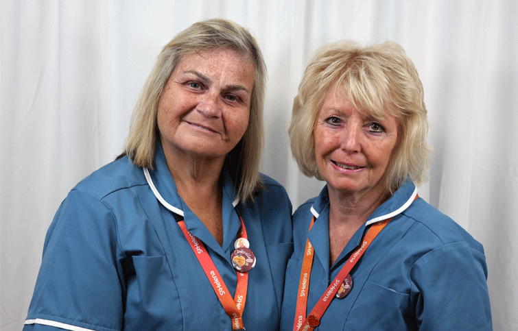 Image:Kelly Lee and Belinda Millington, Senior Healthcare Workers at St Helena, who will be facilitating the first session