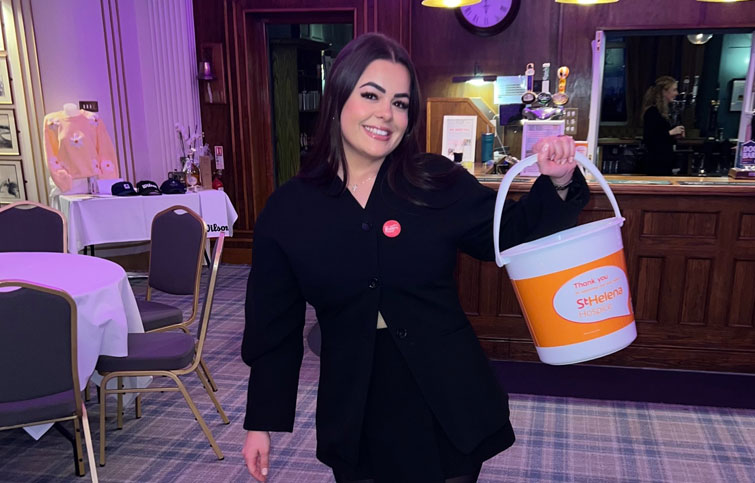 Image: Charley who is running the London Marathon 2026 for St Helena Hospice