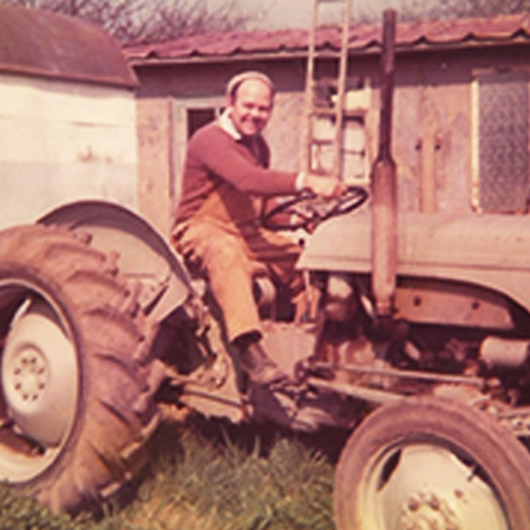 Image: Alan on a tractor