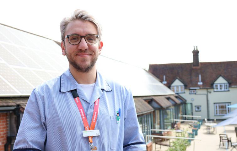 Image: Daniel Richardson, paramedic with EEAST and St Helena Hospice