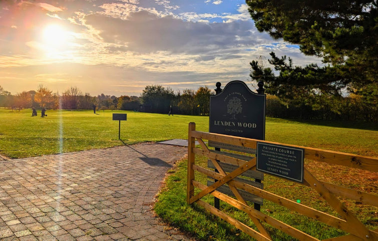 A corporate charity golf course
