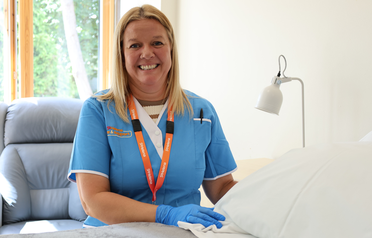 A St Helena Care & Support professional 