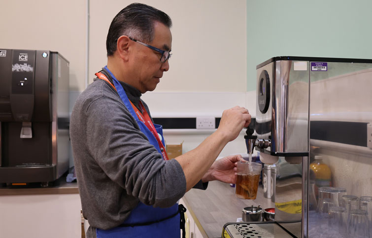 Image: David Lam St Helena Hospice volunteer