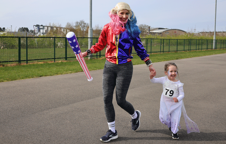 Image: Hero Runners in costume at St Helena Hospice event