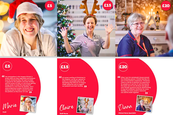 St Helena Christmas Gift of Care Cards