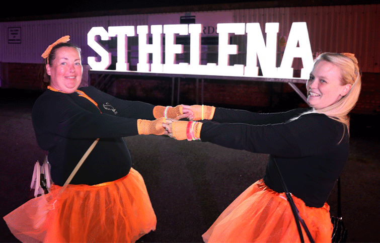 Image: participants at St Helena Hospice Midnight Walk