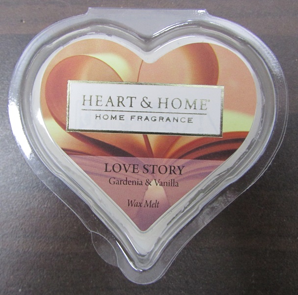 Heart & Home Scented Heart Wax Melt, Love Story, 26g