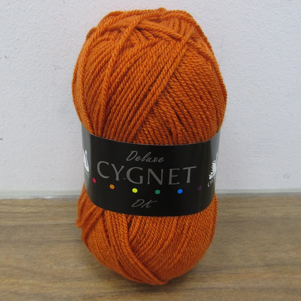 Cygnet Deluxe Double Knit Yarn, Burnt Orange