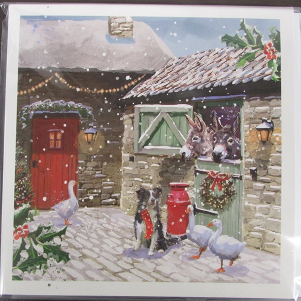 Christmas Cards 10 Pack - Farmyard Friends