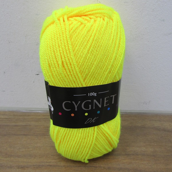 Cygnet Deluxe Double Knit Yarn, Bright Yellow