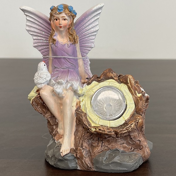 Roots & Shoots Fairy Solar Light, Purple