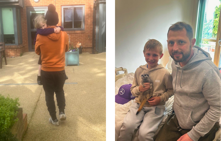 Nicky’s husband Jim was supported by St Helena nurses at home and at the Hospice.